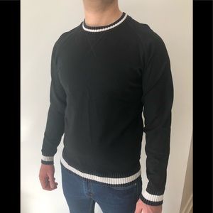 Burgues Designer Black White Sweatshirt Sweater M